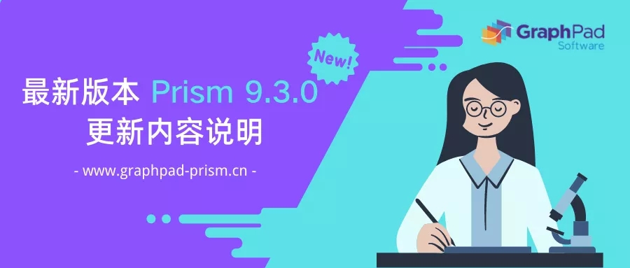 最新版 GraphPad Prism 9.3.0 更新内容说明